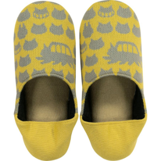 となりのトトロ ネコバスかかとニット スリッパ