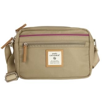 【anello】アネロ GRANDE　CINNAMON ミニショルダーバッグ　グレーベージュ