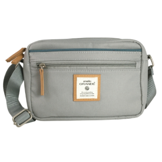 【anello】アネロ GRANDE　CINNAMON ミニショルダーバッグ　ブルーグレー