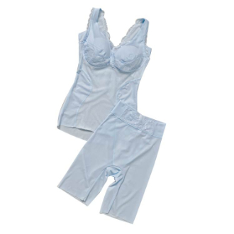 [福袋SALE]〔タムラ〕ボディシェイパー・ロングガードル2点セット福袋  アイスブルー  LL