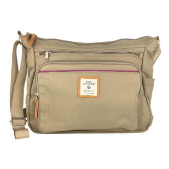 【anello】アネロ GRANDE　CINNAMON ショルダーバッグ　グレーベージュ