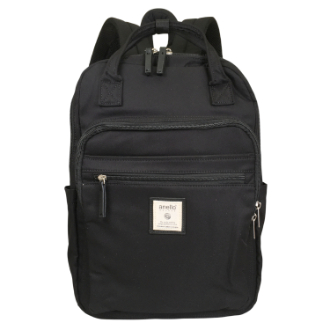 【anello】アネロ GRANDE　CINNAMON スクエアリュック　ブラック