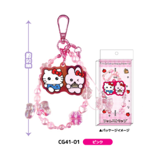 チェゴシム×サンリオキャラクターズ　フォンストラップ　ピンク（４月下旬入荷予定）