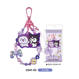チェゴシム×サンリオキャラクターズ　フォンストラップ　パープル（４月下旬入荷予定）