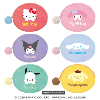 [2026バレンタイン]サンリオキャラクターズ オーバルポーチ ※キャラクターは選べません