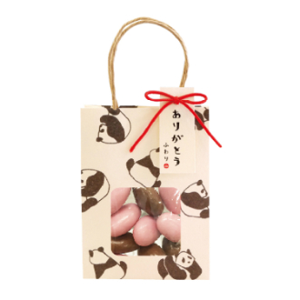 [2026バレンタイン]アーモンドチョコ手提げ パンダ