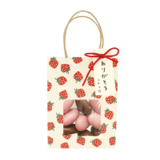 [2026バレンタイン]アーモンドチョコ手提げ いちご