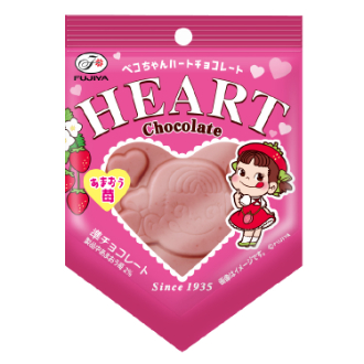 [2026バレンタイン] ハートチョコレート ペコちゃん（あまおう苺）