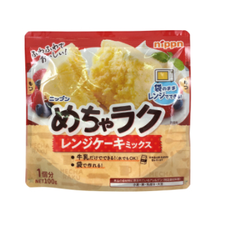 めちゃラク レンジケーキミックス プレーン 100g