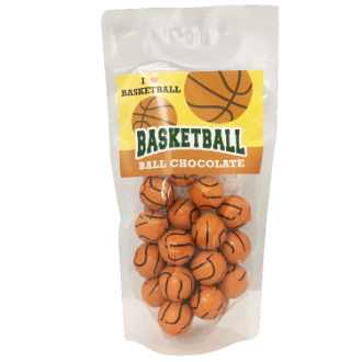 [2026バレンタイン]スポーツボールチョコ スタンドパック　バスケットボール
