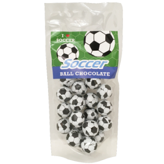 [2026バレンタイン]スポーツボールチョコ スタンドパック　サッカー