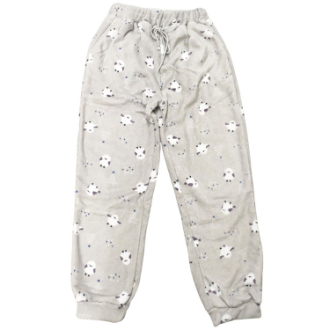 [ネット限定クリアランスセール]マイクロファイバープリントホッピングパンツ  シマエナガ　グレー  M～L