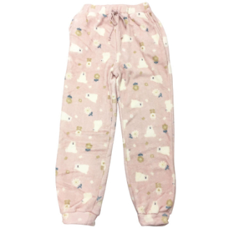 [ネット限定クリアランスセール]マイクロファイバープリントホッピングパンツ  シロクマ　サーモンピンク  M～L