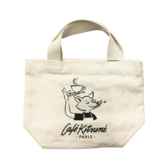 [ネット限定クリアランスセール]〔メゾンキツネ〕トートバッグ  ホワイト