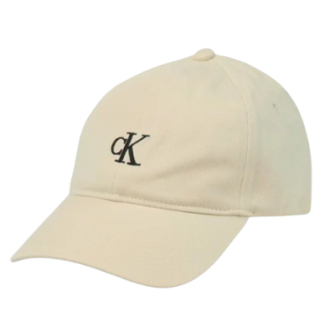 【Calvin Klein/カルバンクライン】MONOGRAM EMBROIDERY CAP　BONE WHITE