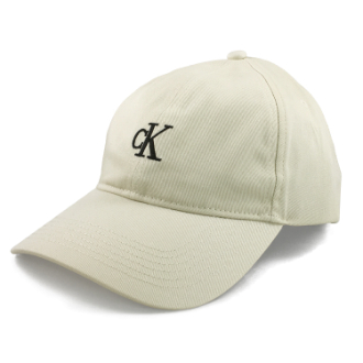【Calvin Klein/カルバンクライン】MONOGRAM EMBROIDERY CAP　bone white