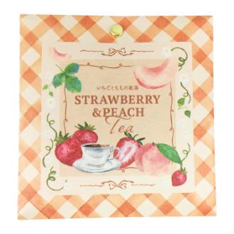 いちごとももの紅茶