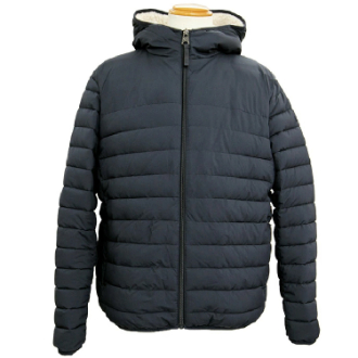 [ネット限定クリアランスセール]【Calvin Klein】カルバンクライン　メンズ フーデッドストレッチ中綿ダウンジャケット　NAVY　M