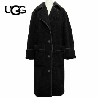 [ネット限定クリアランスセール]【UGG】アグ　ロングコート Sema UGGfluff　BLACK　M