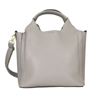 【Legato Largo】レトロシボ　2WAYトートバッグ　ライトグレー