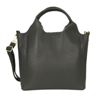 【Legato Largo】レトロシボ　2WAYトートバッグ　チャコールグレー