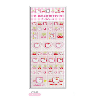 ハローキティ 90s　タイルシール チェリー（3月下旬入荷予定）