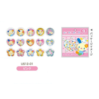 ウサハナ　クリスタルシール ピンク（3月下旬入荷予定）