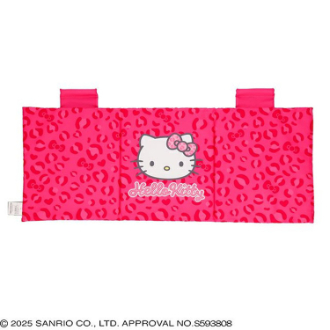 カーフリーシートクション　ハローキティ「キティレオパードピンク」