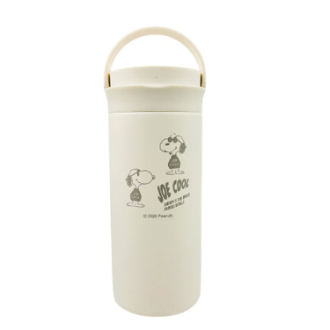 【SNOOPY】スヌーピー ハンドル付きステンレスボトル 350ml／WHモノトーン JC
