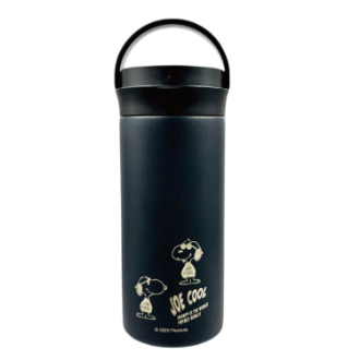 【SNOOPY】スヌーピー ハンドル付きステンレスボトル 350ml／BKモノトーン JC