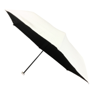 【RHYTHM BOX】リズムボックス　晴雨兼用 カラビナ付6本骨カーボン 軽量 ミニ　オフ