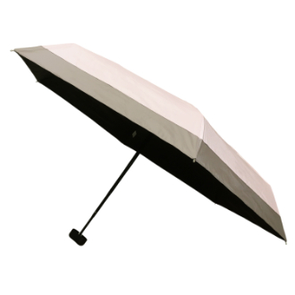 【RHYTHM BOX】リズムボックス　晴雨兼用 カラビナ付5段 ミニ　ピンク