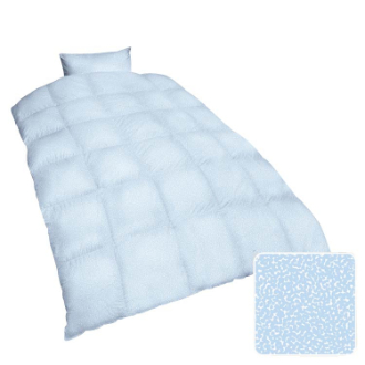 [半期に一度の大感謝SALE]羽毛合掛ふとん  ブルー