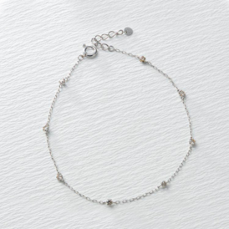 [半期に一度の大感謝SALE]Ptダイヤモンドステーションブレスレット