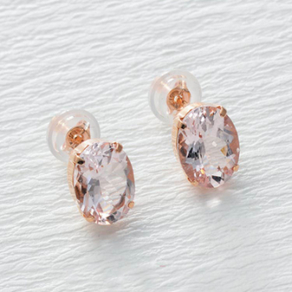 [半期に一度の大感謝SALE]K18PGモルガナイトピアス