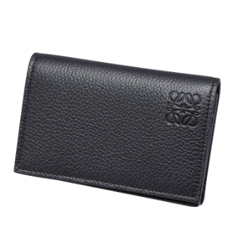 [半期に一度の大感謝SALE]〔ロエベ〕名刺入れ  ブラック