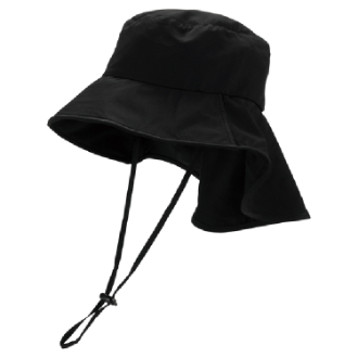 【Wpc.】UVカット接触冷感 コンパクト エアリーハット　BK