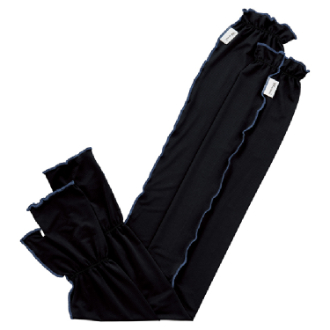 【Wpc.】UVカット 接触冷感 親指付きアームカバー　BK