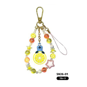 パペットスンスン フォンストラップ フルーツ（6月下旬入荷予定）