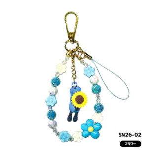 パペットスンスン フォンストラップ フラワー（6月下旬入荷予定）