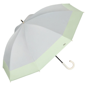 【Wpc.】遮光切り継ぎロング　日傘 長傘 晴雨兼用　LGY