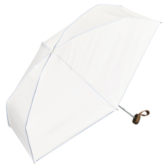 【Wpc.】遮光プレーンパイピング ミニ　日傘 折りたたみ傘 晴雨兼用　OF