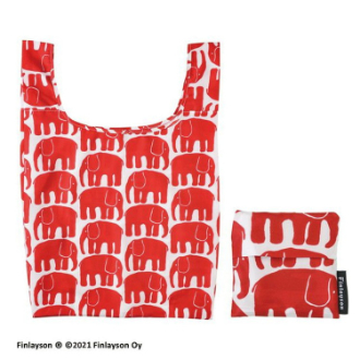 【フィンレイソン】エコバッグ　エレファンティ/レッド