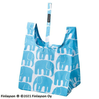 【フィンレイソン】ミニ エコバッグ　エレファンティ/ブルー