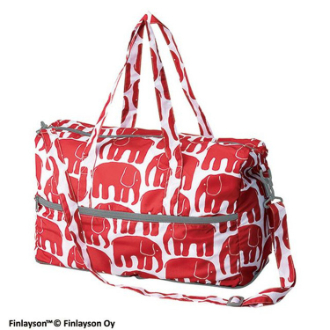 【フィンレイソン】エコボストンバッグ　エレファンティ/レッド