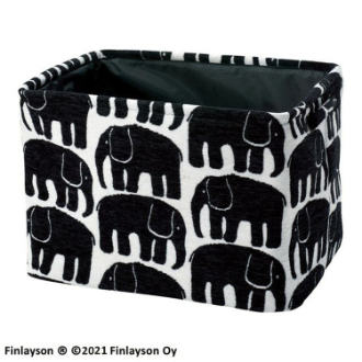 【フィンレイソン】ストレージボックス　エレファンティ/ブラック