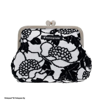 【フィンレイソン】口金ポーチ　アンヌッカ/ブラック