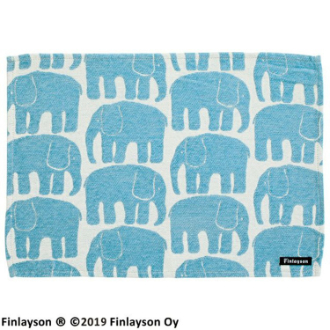 【フィンレイソン】ランチョンマット　エレファンティ/ブルー