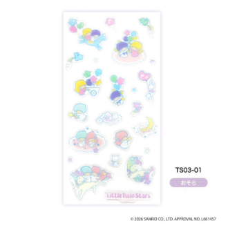 リトルツインスターズ キラぷくシール おそら（5月下旬入荷予定）