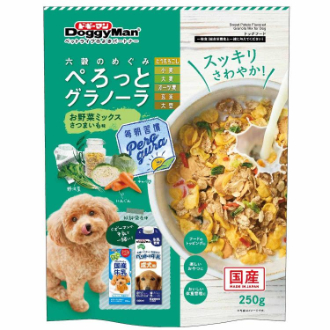 【DoggyMan】ドギーマン  ぺろっとグラノーラ 野菜ミックス さつまいも味250ｇ